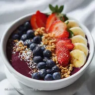 A&ccedil;a&iacute; Bowl de Comida Saludable en 10 Minutos