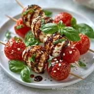 Brochetas Caprese en 15 Minutos