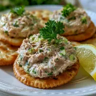 Canapés de Atún Económicos con Queso Crema