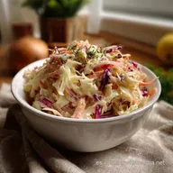 Receta Coleslaw Aut&eacute;ntica Coleslaw Cremoso F&aacute;cil A: El Crunch Perfecto!