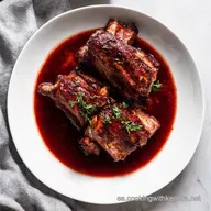Costillas Estofadas al Vino Tinto Receta de la Abuela