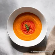 Crema de Tomate Casera Receta Mediterr&aacute;nea F&aacute;cil y Deliciosa