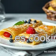 Crepes Francesas Cl&aacute;sicas: &iexcl;Receta F&aacute;cil para Chuparse los Dedos!