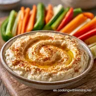 Crudit&eacute;s Con Hummus En 15 Minutos