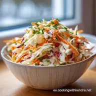 Ensalada de Col Cremosa para 6 Comensales con Repollo y Zanahoria