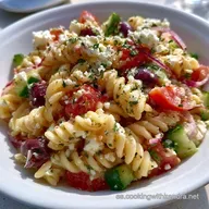 Ensalada de Pasta con Feta y Aceitunas Kalamata