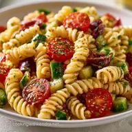 Ensalada De Pasta De Verano Con Tomates Cherry