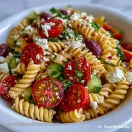 Ensalada De Pasta Mediterr&aacute;nea Para 4