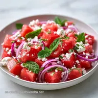 Ensalada De Sand&iacute;a Y Feta Refrescante