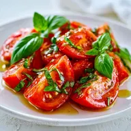 Ensalada De Tomate Y Albahaca para 4