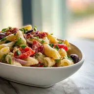 Ensalada de Pasta Fr&iacute;a Sencilla: Cocina Casera F&aacute;cil en 18 Minutos