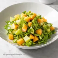 Ensalada Templada Mel&oacute;n Mi Secreto Mediterr&aacute;neo F&aacute;cil