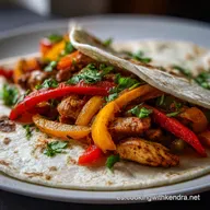 Fajitas de Pollo en 20 Minutos con Pimientos