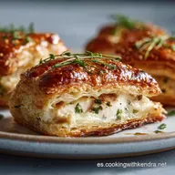 Hojaldre Relleno: Pollo y Queso Fundente