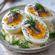 Huevo y Anchoas con Yogur Griego