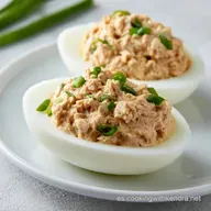 Huevos Rellenos de At&uacute;n en 25 Minutos