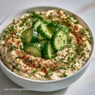 Hummus y Pepino: Cremoso y Casero