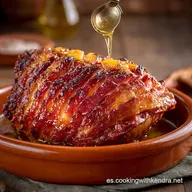 Jam&oacute;n en Olla de Cocci&oacute;n Lenta: Glaseado de Pi&ntilde;a, Miel y Ron A&ntilde;ejo