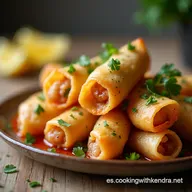 Receta de Lumpias Chinas Caseras Popiah Fresco Sabor Asi&aacute;tico