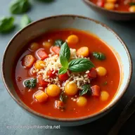 Sopa Minestrone Italiana Cl&aacute;sica Receta Aut&eacute;ntica y Reconfortante