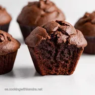Muffins de Chocolate F&aacute;ciles Receta Gigante para Golosos