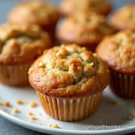 Muffins de Avena y Manzana Saludables Receta F&aacute;cil