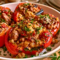 Pimientos Rellenos en Freidora de Aire