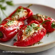 Pimientos Rellenos de Bacalao para 4 Porciones
