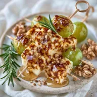 Pinchos Queso Uvas en 15 Minutos