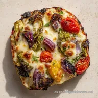 Pizza De Verduras Casera Crujiente