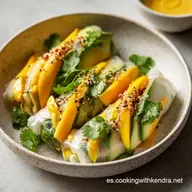 Rollitos Primavera con Mango y Palta: Receta de 25 Minutos