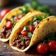 Tacos de Carne Molida En un Tris Receta R&aacute;pida y F&aacute;cil