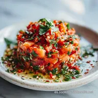 Tartar de Salm&oacute;n con Aguacate y Lima