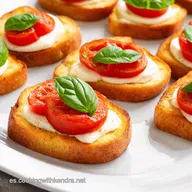 Tomato Basil Mozzarella Toasts Horno Secreto