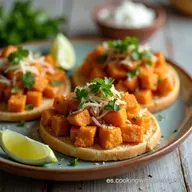 Tostadas de Tinga de Pollo Mi Secreto Crujiente