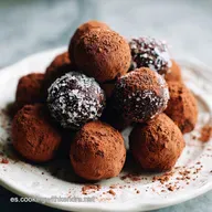 Receta de Trufas Saludables de Cacao con D&aacute;tiles