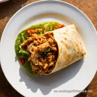 Wrap de Pollo B&uacute;falo Express Mi Receta TexMex Favorita