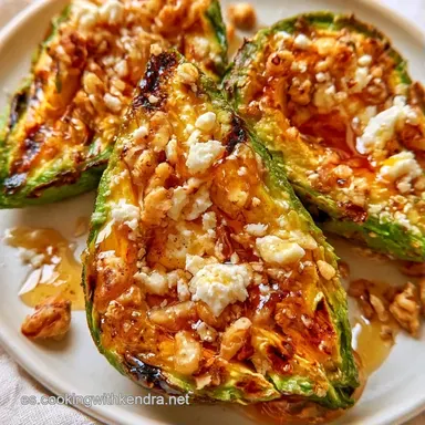 Aguacates a la Plancha con Queso Feta Tarjeta de receta