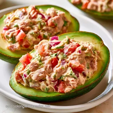 Aguacates Rellenos de Atún en 15 Minutos Tarjeta de receta