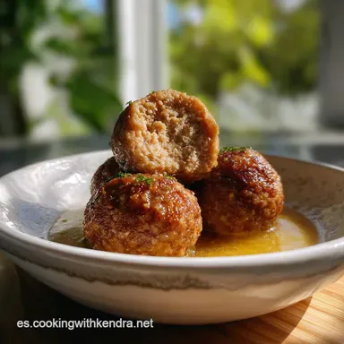 RECETA DE LAS ALBNDIGAS DE LA Abuela: Jugosas Tarjeta de receta