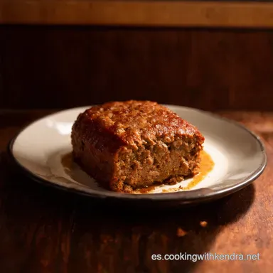Mini Meatloaf Del Abuelo Joe Un Cl&aacute;sico Individual Tarjeta de receta