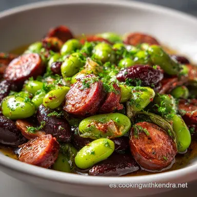 Alubias con Chorizo: Receta Casera en 1 Hora Tarjeta de receta