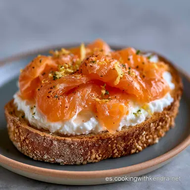 Aperitivo De Salm&oacute;n Ahumado en 12 Minutos Tarjeta de receta