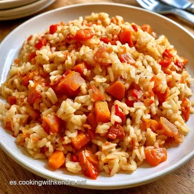 Arroz Blanco Con Verduras para 4 Personas Tarjeta de receta