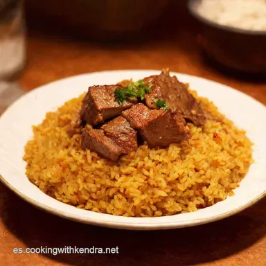Arroz con Costilla Ib&eacute;rica Receta de la Abuela Tarjeta de receta