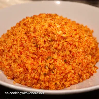 Easy Authentic Mexican Rice Arroz Rojo de la Abuela F&aacute;cil Tarjeta de receta