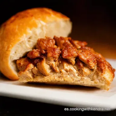 BBQ Chicken Stuffed Bread El Fest&iacute;n Casero M&aacute;s Rico Tarjeta de receta