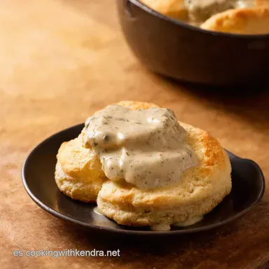 The BEST Biscuits and Gravy Receta de la Abuela Tarjeta de receta