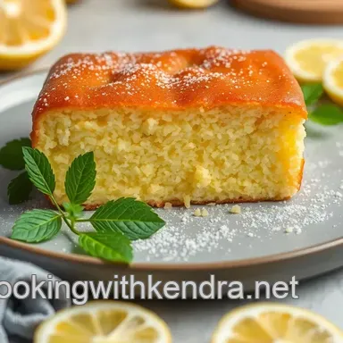 &iexcl;Mi Secreto! Receta Bizcocho Limon Mediterr&aacute;neo S&uacute;per F&aacute;cil Tarjeta de receta