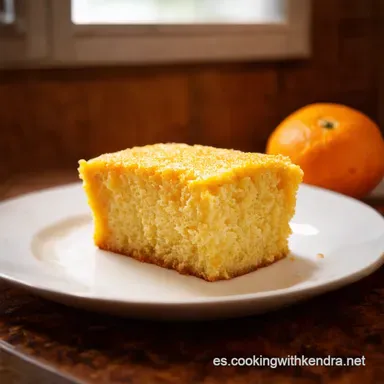 Bizcocho Esponjoso de Naranja Receta Casera Como el de la Abuela Tarjeta de receta